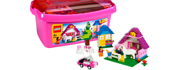 lego rose pour fille