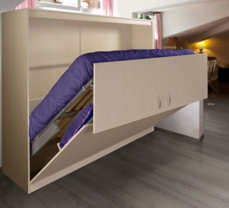lit escamotable dans une maison