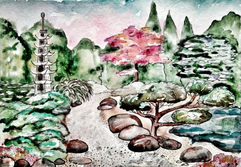 La création d'un jardin japonais