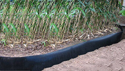 Barrière Anti-racines Bambou 50 Cm De Haut - HDPE 1 Mm Pour Jardin (longueur 21 M)