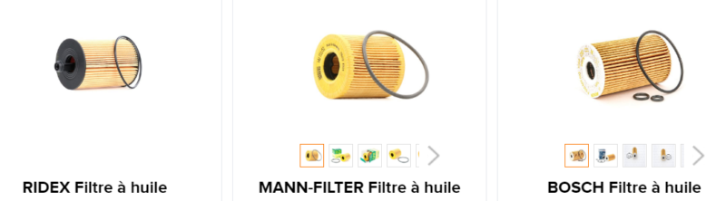 filtres à huile