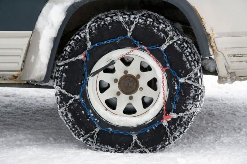 chaînes neige et chaussettes pour roues