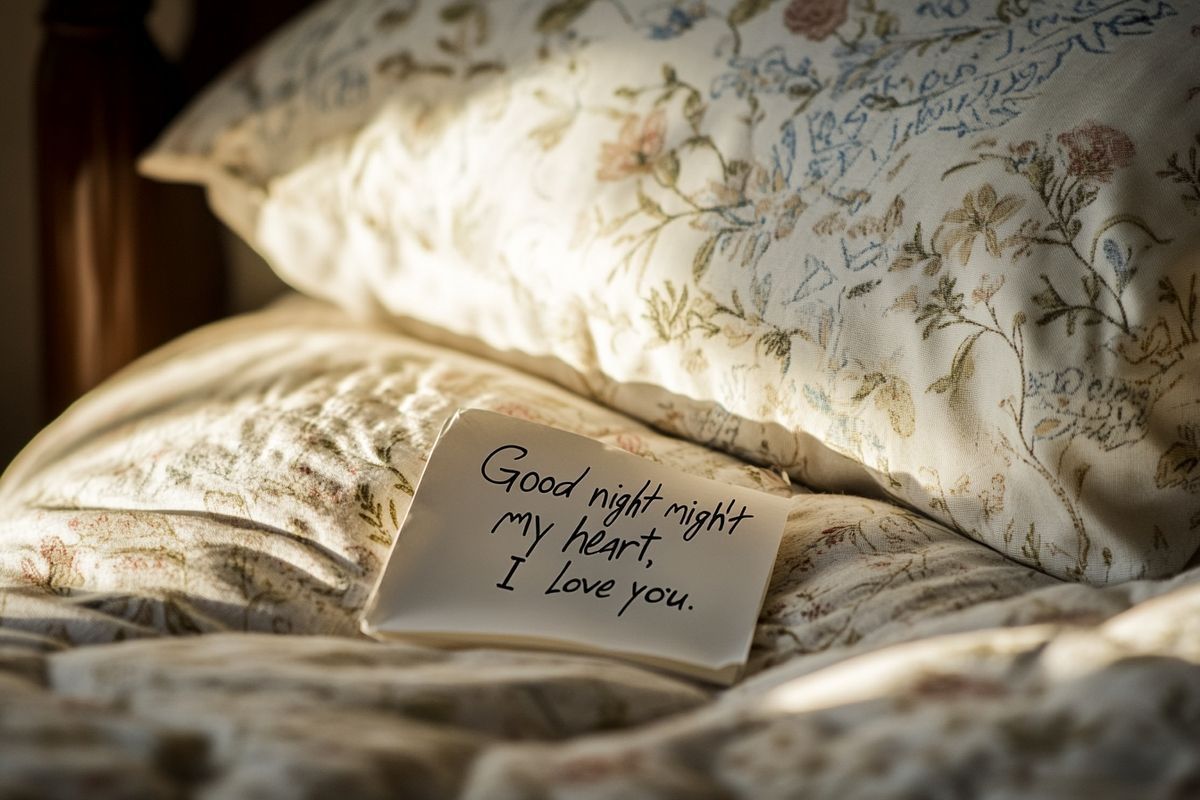 Pourquoi "bonne nuit mon coeur je t'aime" est le message parfait avant de dormir