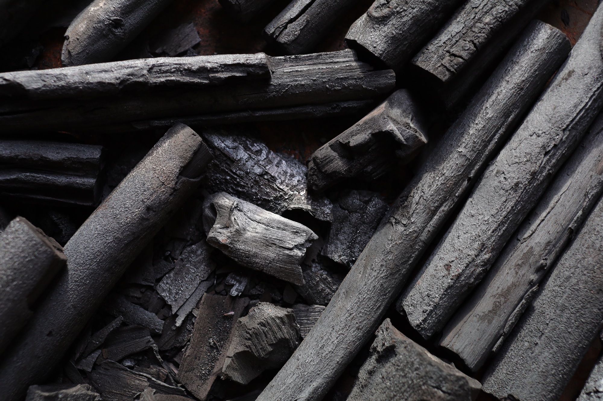 Background of the group of charcoals