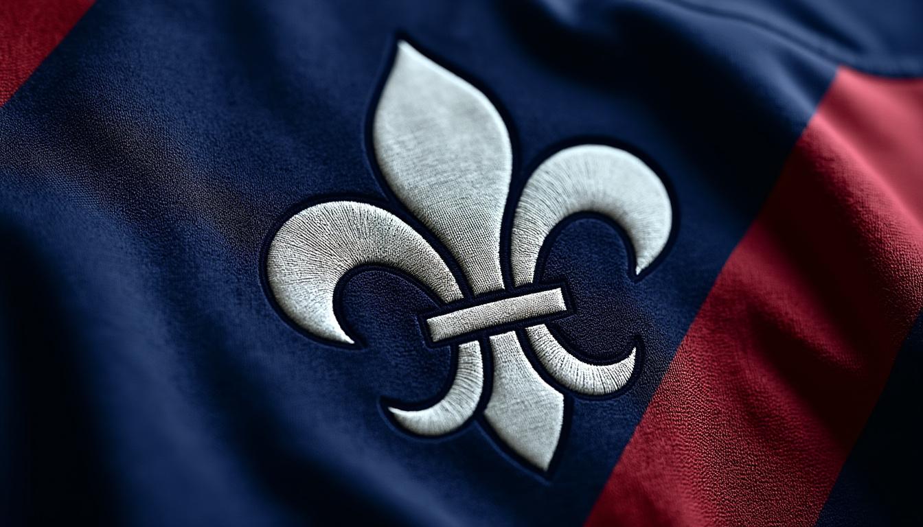 adoptez le maillot stade français orné de la fleur de lys, au design unique et élégant, qui suscite l’engouement des supporters cette saison. idéal pour afficher fièrement vos couleurs !