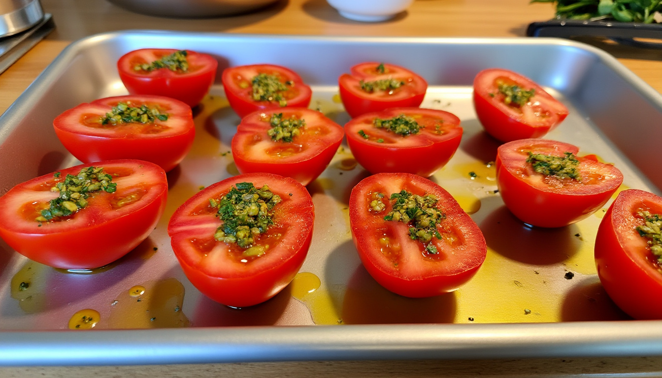 épatez vos invités avec une tarte tatin tomate claire au matcha, une recette innovante qui marie subtilement douceur des tomates et saveurs raffinées du matcha. parfaite pour un repas original et gourmand !