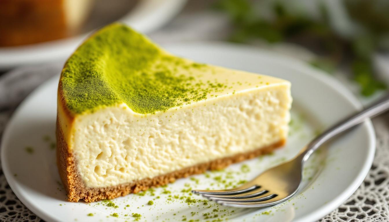 découvrez pourquoi le matcha est devenu l'ingrédient incontournable des pâtissiers pour sublimer les cheesecakes avec une saveur unique et délicate.