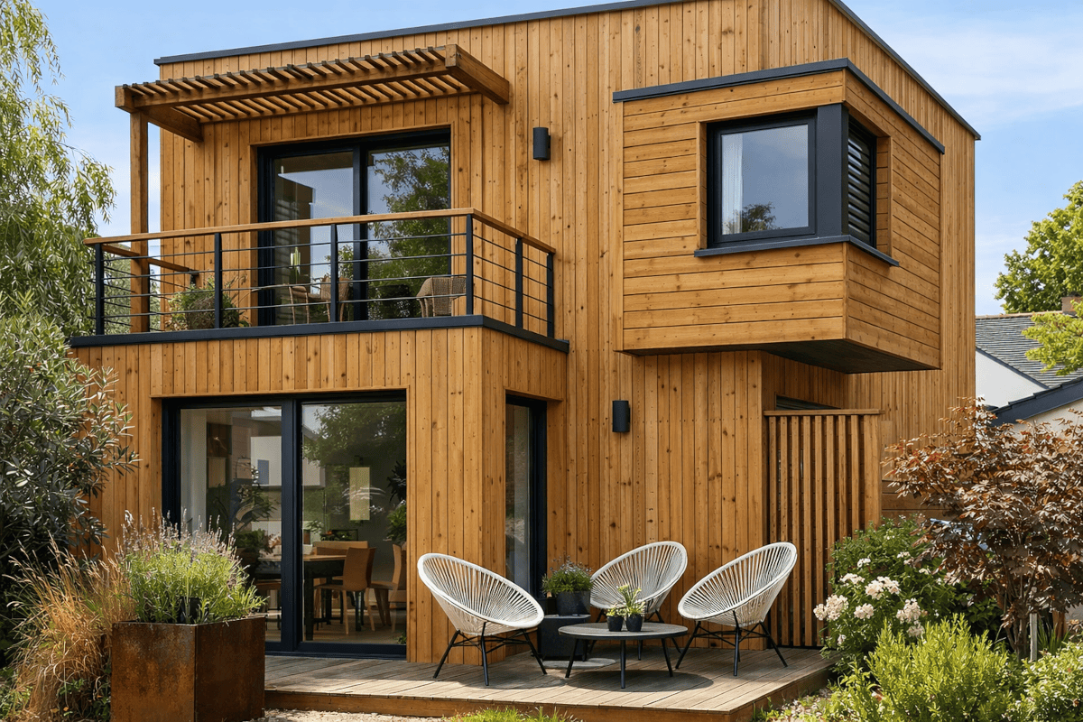 maison bois à Nantes