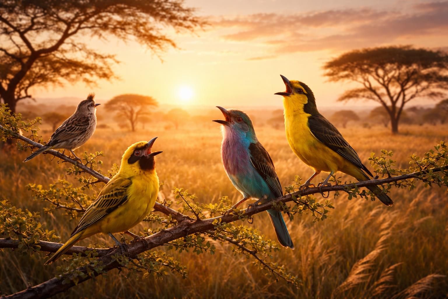 découvrez les chants mélodieux des oiseaux de savane et laissez-vous émerveiller par cette symphonie naturelle unique à ne pas manquer.