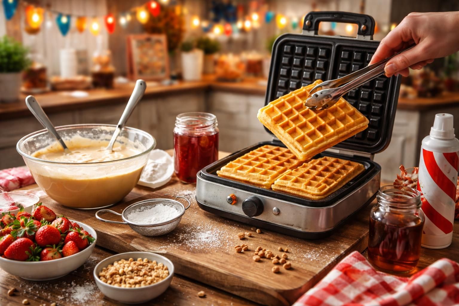 découvrez comment préparer des gaufres croustillantes et savoureuses, dignes des fêtes foraines, pour émerveiller vos invités lors de vos repas et occasions spéciales.
