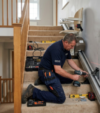 installation monte escalier