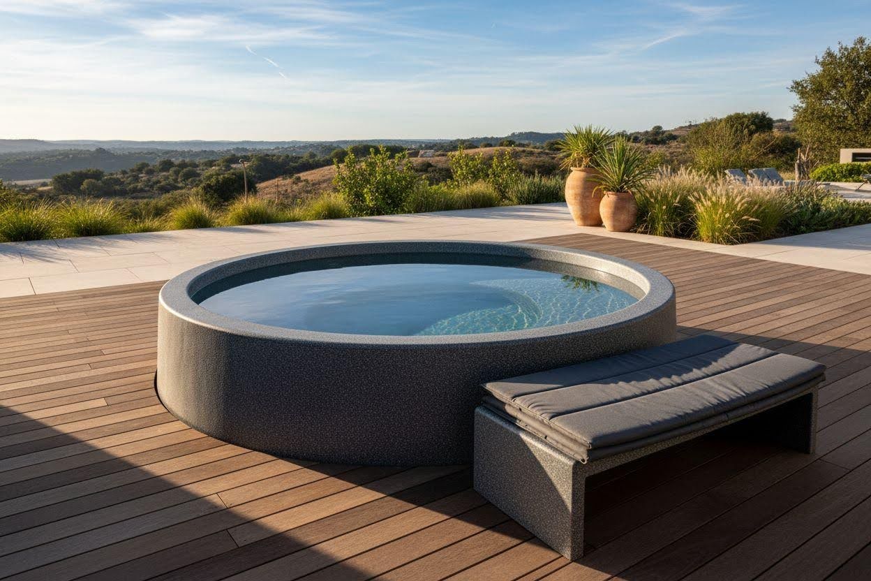 laisser jacuzzi au soleil