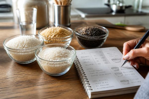 découvrez une méthode précise pour calculer la quantité de riz adaptée à différents groupes, assurant un repas parfaitement dosé pour tous.